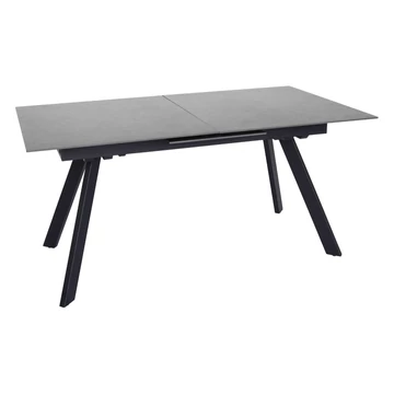 Planet bővíthető étkezőasztal 160–200×90 cm, fekete/antracit