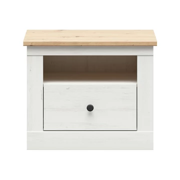 Frija éjjeliszekrény 58 cm 1 fiókkal, Andersen fehér fenyő
