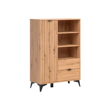 Lamea állópolc 90 cm ajtóval, 2 fiókkal és 2 polccal – artisan tölgy