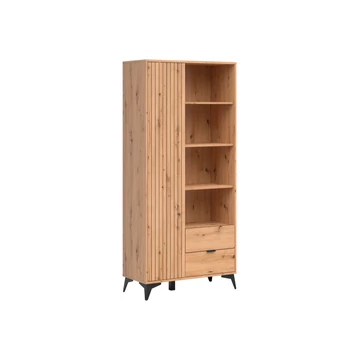 Lamea állópolc 90 cm ajtóval, 2 fiókkal és 3 polccal – artisan tölgy