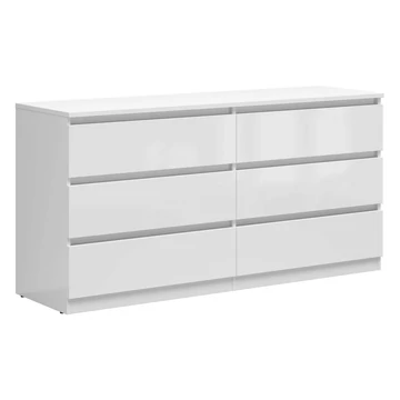 Brw, Tetrix,komód,KOM6S,fényes fehér