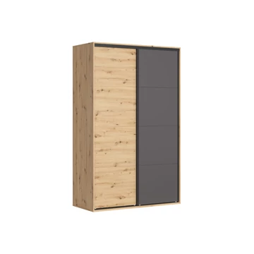 Tolóajtós flex szekrény 150 cm Artisan tölgy - Grafit szín