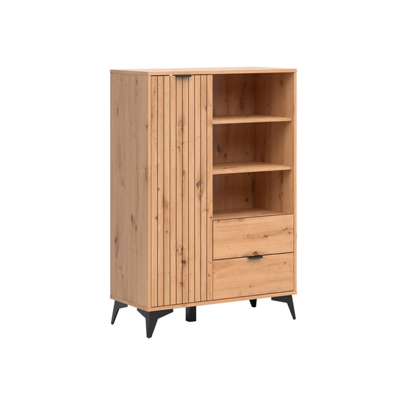 Lamea állópolc 90 cm ajtóval, 2 fiókkal és 2 polccal – artisan tölgy