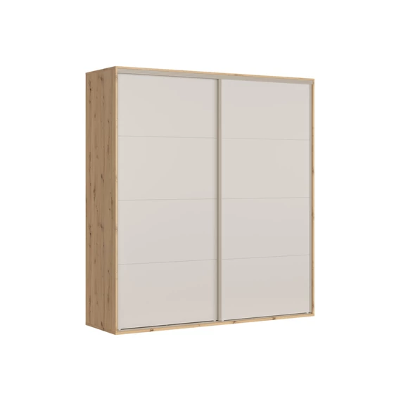 Szekrény tolóajtós Flex 220 cm. artisan tölgy - kasmír