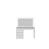 Kép 3/6 - Sofia fésülködő asztal fehér színben